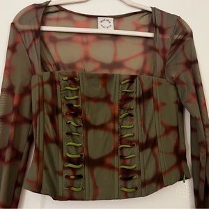 With Jean Corset Top